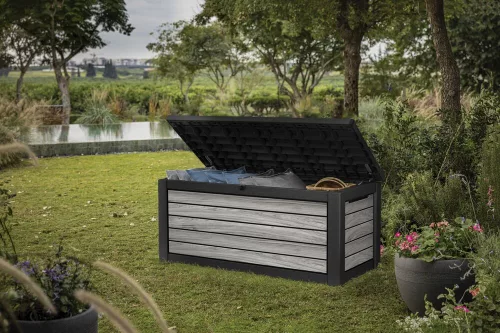 KETER SIGNATURE HORIZONTAL tárolóbox 630 L – Storm Grey (vihar szürke)