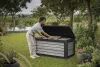 KETER SIGNATURE HORIZONTAL tárolóbox 630 L – Storm Grey (vihar szürke)