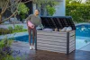 KETER SIGNATURE HORIZONTAL tárolóbox 870 L – Storm Grey (vihar szürke)
