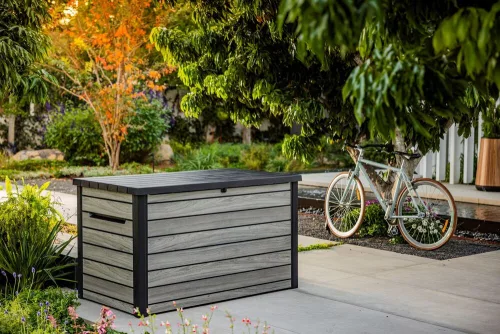 KETER SIGNATURE HORIZONTAL tárolóbox 870 L – Storm Grey (vihar szürke)