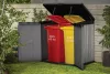 KETER DECO HORIZONTAL STORE IT OUT 1150 L tárolószekrény – Storm Grey (vihar szürke)