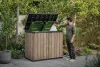 KETER DECO HORIZONTAL STORE IT OUT 1150 L tárolószekrény – ashwood (kőrisfa szín)