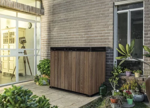 KETER DECO HORIZONTAL STORE IT OUT 1150 L tárolószekrény – dió (walnut)