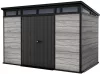 Keter PENT SIGNATURE 11×7 kerti fészer – DECOCOAT, 7,39 m², Storm Grey