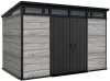 Keter PENT SIGNATURE 11×7 kerti fészer – DECOCOAT, 7,39 m², Storm Grey