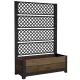 Keter DECO TULIP 110 L magas virágláda – térelválasztó, walnut, 156 cm