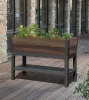 Keter DECO ELEVATED GARDEN BED magaságyás – önöntöző, walnut, 113×47,5×156 cm