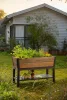 Keter DECO ELEVATED GARDEN BED magaságyás – önöntöző, walnut, 113×47,5×156 cm