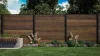 Keter FENCE KIT kerítéspanelek – 3-darabos dió (walnut) szett, teljes belátásvédelemmel és minimális karbantartással