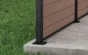 Keter FENCE KIT kerítéspanelek – 3-darabos dió (walnut) szett, teljes belátásvédelemmel és minimális karbantartással