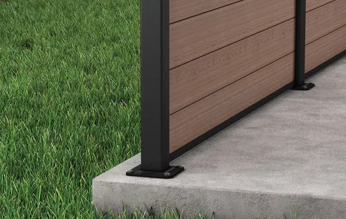 Keter FENCE KIT kerítéspanelek – 3-darabos dió (walnut) szett, teljes belátásvédelemmel és minimális karbantartással