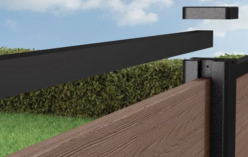 Keter FENCE KIT kerítéspanelek – 3-darabos dió (walnut) szett, teljes belátásvédelemmel és minimális karbantartással