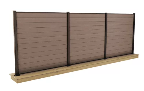 KETER FENCE KIT kerítéspanel barna (3× panel)