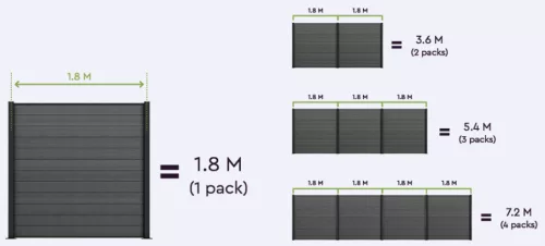 KETER FENCE KIT kerítéspanel barna (3× panel)