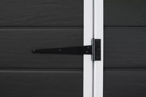 Keter ESSENTIAL 6×4 kerti tároló ház – műanyag kerti fészer, sötétszürke/fekete
