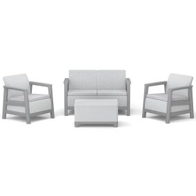   Keter SCANDI LINEA SET kerti bútor garnitúra – Ash Grey / Storm Grey