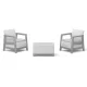 Keter SCANDI LINEA BALCONY kerti bútor szett – Ash Grey / Storm Grey