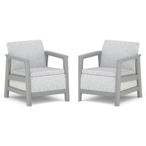 Keter SCANDI LINEA DUO SET – Ash Grey / Storm Grey