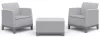 Keter SCANDI FORMA BALCONY kerti bútor szett – 2 fotel + tárolós asztal, Ash grey / Storm grey