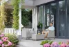 Keter SCANDI FORMA BALCONY kerti bútor szett – 2 fotel + tárolós asztal, Ash grey / Storm grey