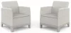 Keter SCANDI FORMA DUO kerti bútor szett – 2 fotel, Pebble grey / Soft beige