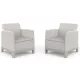 Keter SCANDI FORMA DUO kerti bútor szett – 2 fotel, Pebble grey / Soft beige