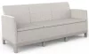 Keter SCANDI FORMA 3 személyes kerti kanapé – Pebble grey / Soft beige, műanyag, 182 cm