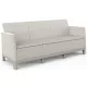 Keter SCANDI FORMA 3 személyes kerti kanapé – Pebble grey / Soft beige, műanyag, 182 cm