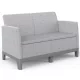 Keter SCANDI FORMA 2 személyes kerti kanapé – Ash grey / Storm grey, műanyag, 126 cm