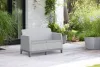 Keter SCANDI FORMA 2 személyes kerti kanapé – Ash grey / Storm grey, műanyag, 126 cm