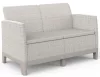 Keter SCANDI FORMA 2 személyes kerti kanapé – Pebble grey / Soft beige, műanyag, 126 cm