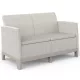 Keter SCANDI FORMA 2 személyes kerti kanapé – Pebble grey / Soft beige, műanyag, 126 cm