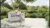 Keter SCANDI FORMA 2 személyes kerti kanapé – Pebble grey / Soft beige, műanyag, 126 cm