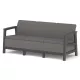 Keter SCANDI LINEA 3 SEATER SOFA – Mountain Grey / Grafit