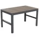 Keter DECO LYON rattan kerti asztal 2 az 1-ben – walnut / grafit