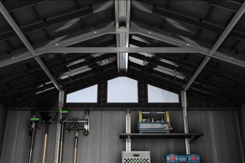 Keter STRONGHOLD 8×8 kerti fészer – EVOTECH, 5,8 m², erősített szerkezet