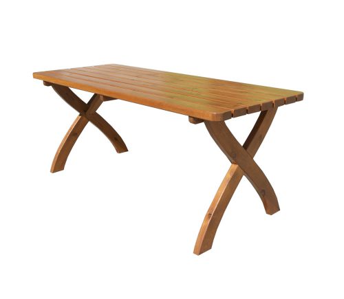 ROJAPLAST Strong masiv fenyőfából készült kerti asztal, 160 cm 