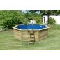   Karibu „X2-es medence modell” fából (nyomáskezelt) 4,3x4,3 m