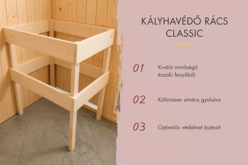Karibu Monterey kültéri szaunaház előszobával 5 fő részére – kályha nélkül, Fekete színben