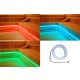 Karibu szauna lámpa, LED, tömlő 200cm hosszabbító, pad alatti lámpa, színes lámpa szett
