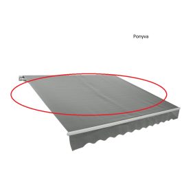   Rojaplast tartalék ponyva szövet napellenzőhöz 5x3m -  Szürke (P4512)