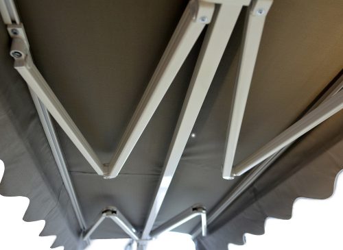 Rojaplast P4512 szabadon álló napellenző 3 x 3 m - szürke 