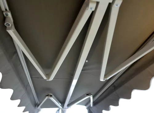 Rojaplast P4512 szabadon álló napellenző 4 x 3 m - szürke