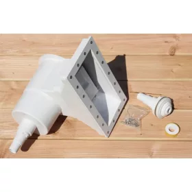   Karibu Széles szájú medenceszűrő skimmer, beépíthető tisztítóegység