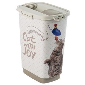   Rotho Cody "cat with joy" műanyag táptartó 25 L - állatmintás