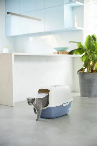 Rotho Eco bailey műanyag macska WC  - kék