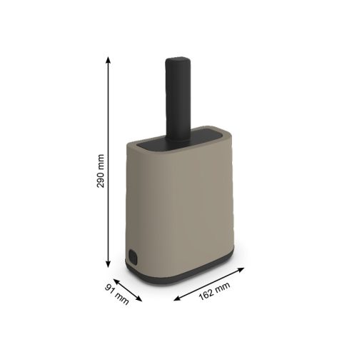 Rotho Biala műanyag macskaalom lapát tartóval és zacskóval - antracit