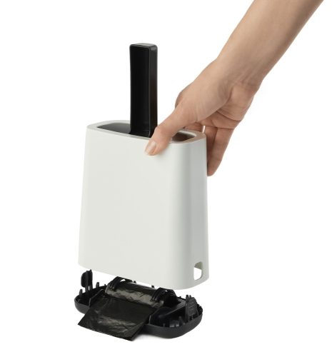 Rotho Biala műanyag macskaalom lapát tartóval és zacskóval - antracit