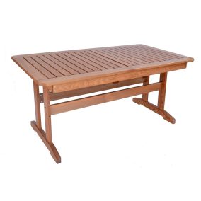   Rojaplast luisa fenyőfából készült kihúzható kerti, lakkozott asztal