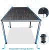 Rojaplast intro neo alumínium bioklimatikus pergola, szabadon álló 4 X 3 méteres - szürke antracit